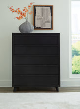 Load image into Gallery viewer, Danziar King Panel Bed with Mirrored Dresser, Chest and Nightstand
