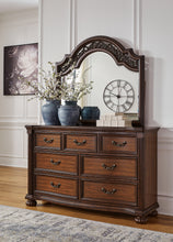Load image into Gallery viewer, Lavinton Queen Poster Bed with Mirrored Dresser

