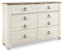 Load image into Gallery viewer, Willowton King Panel Bed with Dresser and Nightstand

