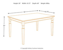 Load image into Gallery viewer, Ashley Express - Owingsville Rectangular Dining Room Table
