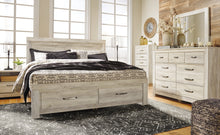 Load image into Gallery viewer, Bellaby Queen Panel Headboard with Mirrored Dresser, Chest and Nightstand
