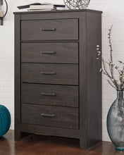 Load image into Gallery viewer, Brinxton Queen/Full Panel Headboard with Mirrored Dresser, Chest and Nightstand
