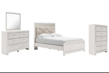 Load image into Gallery viewer, Altyra Full Panel Bed with Mirrored Dresser and Chest
