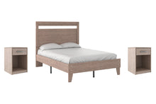 Load image into Gallery viewer, Ashley Express - Flannia Full Panel Platform Bed with 2 Nightstands
