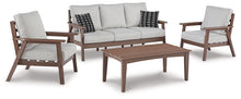 Load image into Gallery viewer, Emmeline Outdoor Sofa and 2 Chairs with Coffee Table
