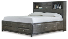 Load image into Gallery viewer, Caitbrook  Storage Bed With 8 Storage Drawers With Mirrored Dresser, Chest And Nightstand
