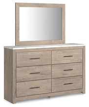 Load image into Gallery viewer, Senniberg Queen Panel Bed with Mirrored Dresser, Chest and Nightstand
