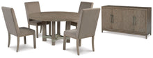 Load image into Gallery viewer, Chrestner Dining Table and 4 Chairs with Storage
