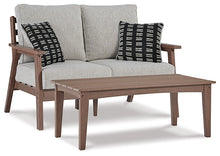 Load image into Gallery viewer, Ashley Express - Emmeline Outdoor Loveseat with Coffee Table
